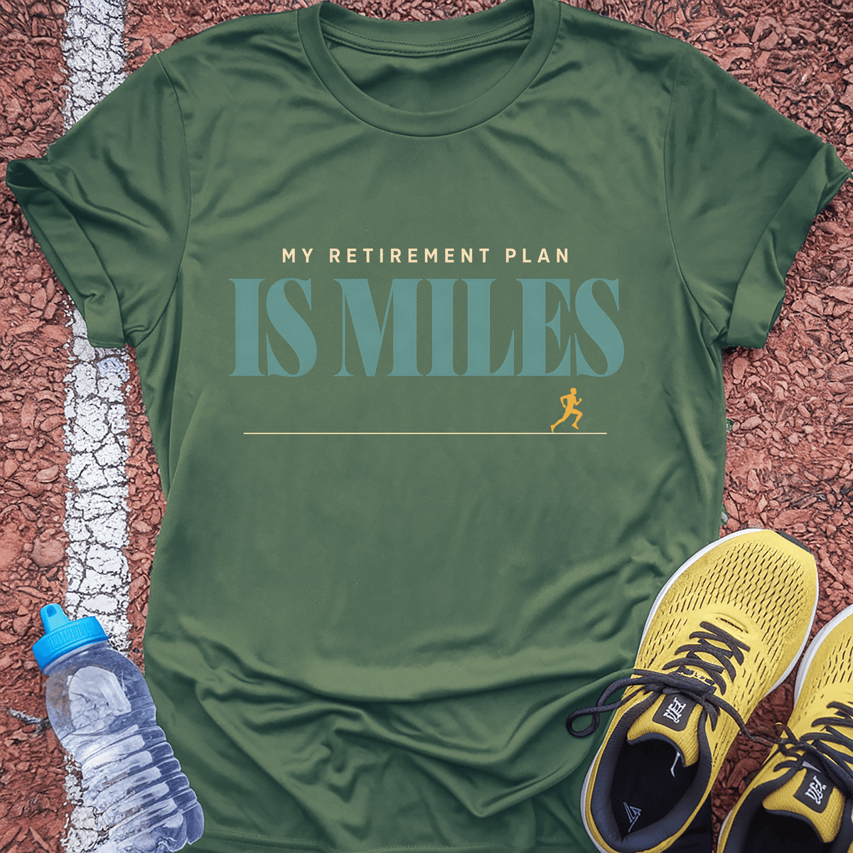 My Retirement Plan Is Miles T-Shirt - Military Green