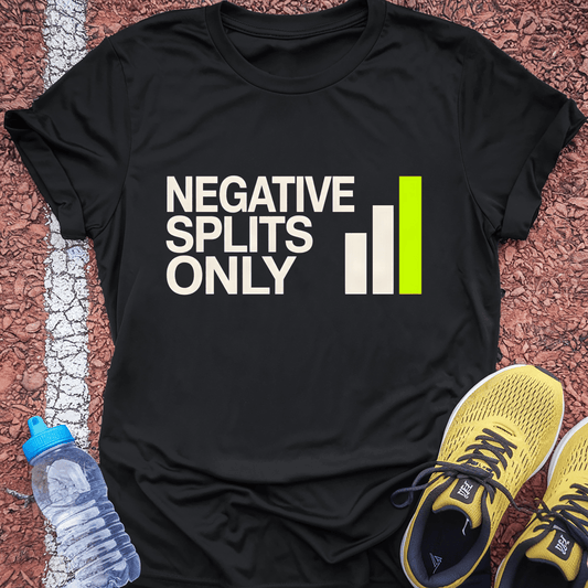 Negative Splits Only T-Shirt - Black