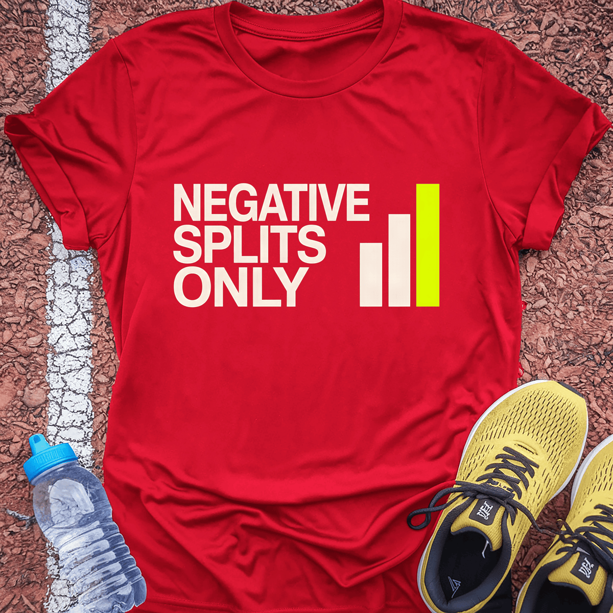 Negative Splits Only T-Shirt - Red