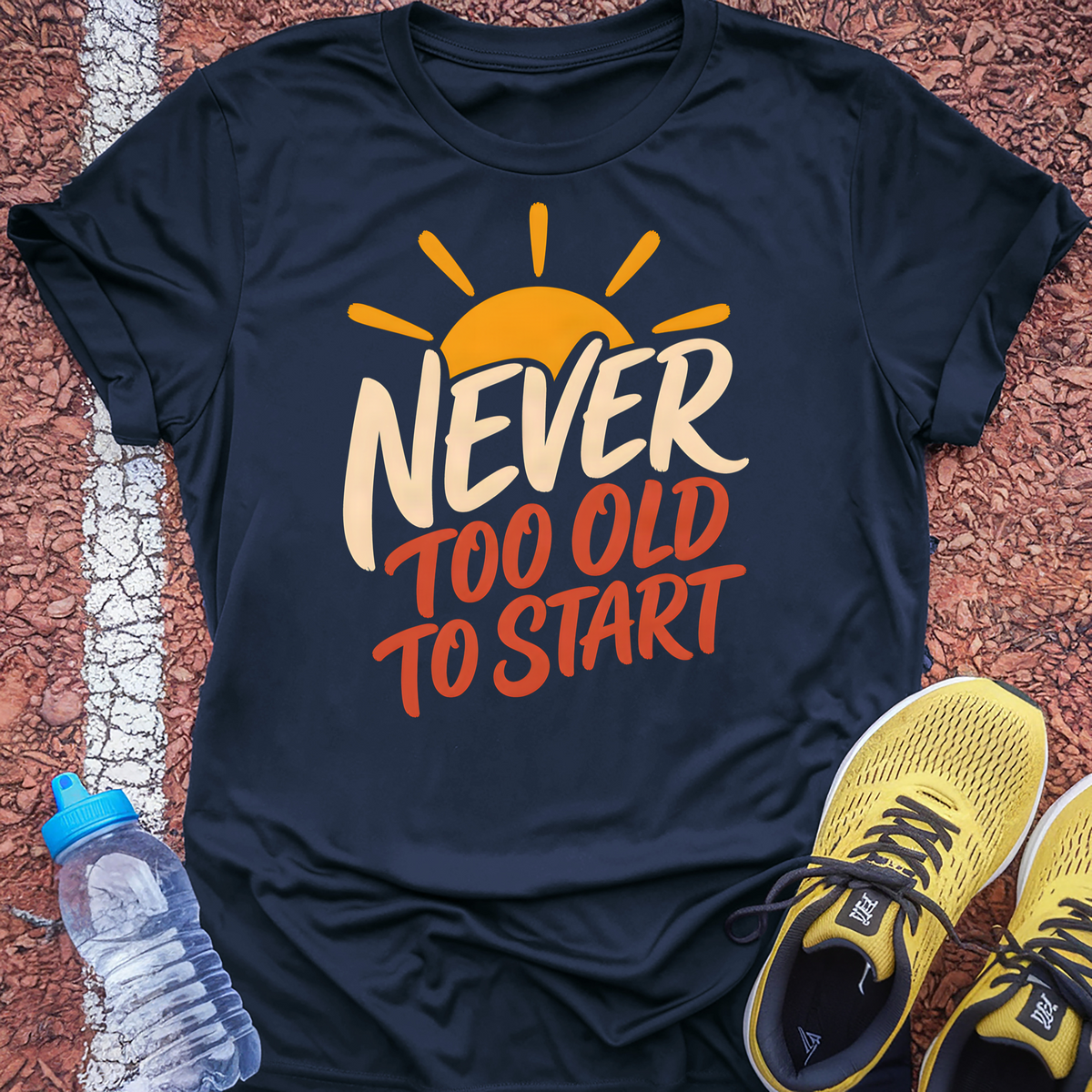 Never Too Old To Start T-Shirt - Navy