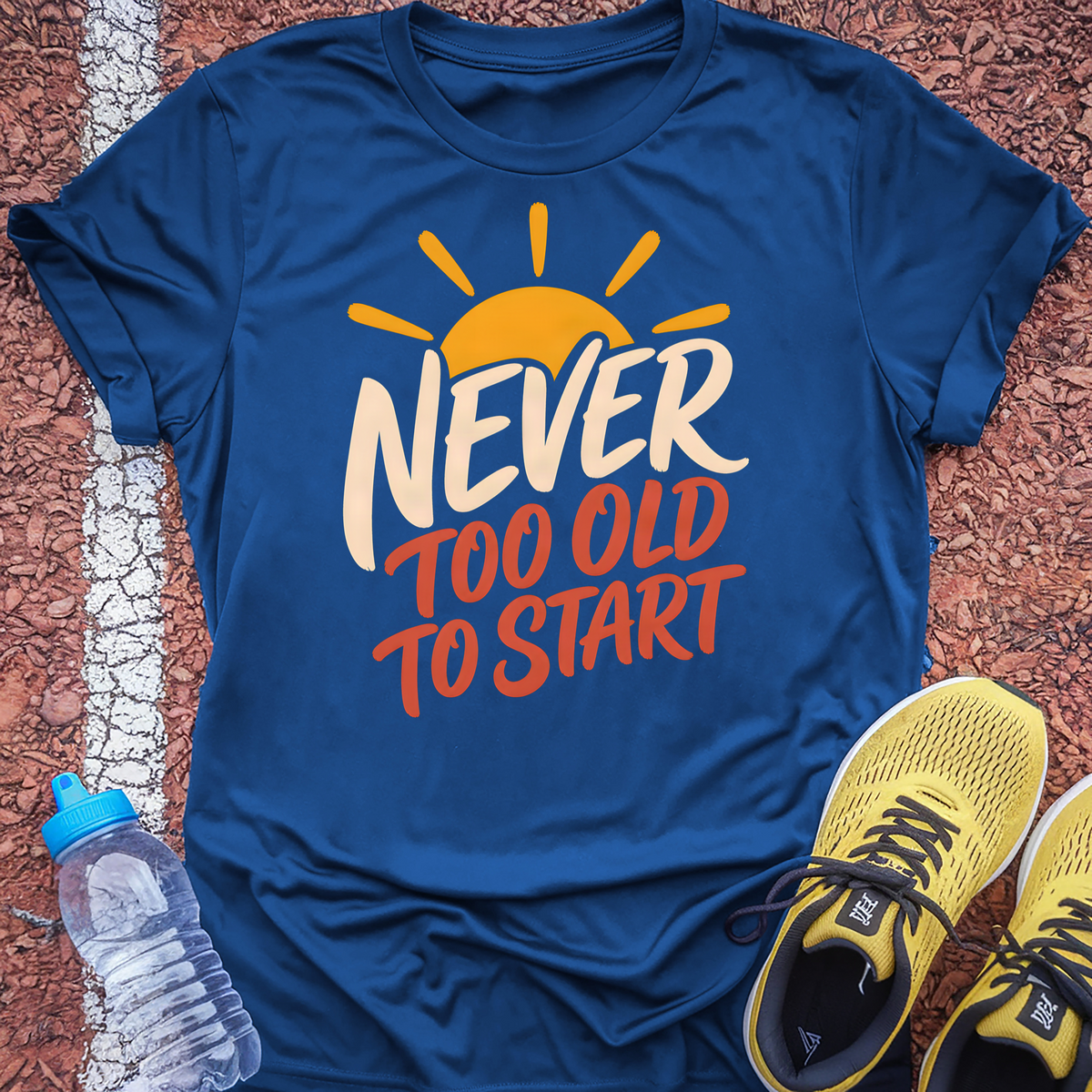 Never Too Old To Start T-Shirt - Royal