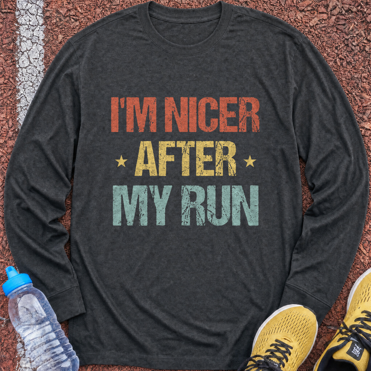 Nicer Long Sleeve - Dark Heather