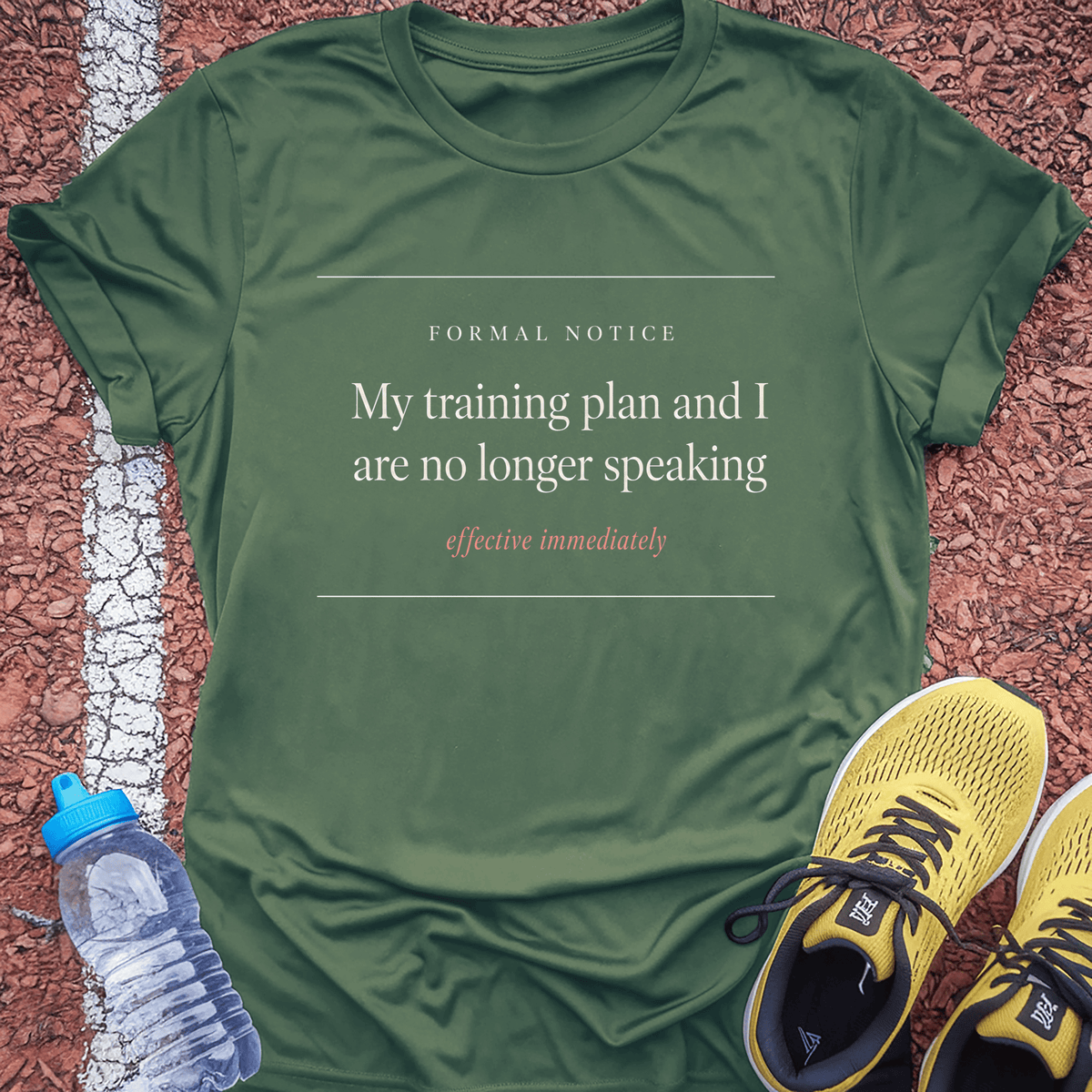 No Longer Speaking T-Shirt - Military Green