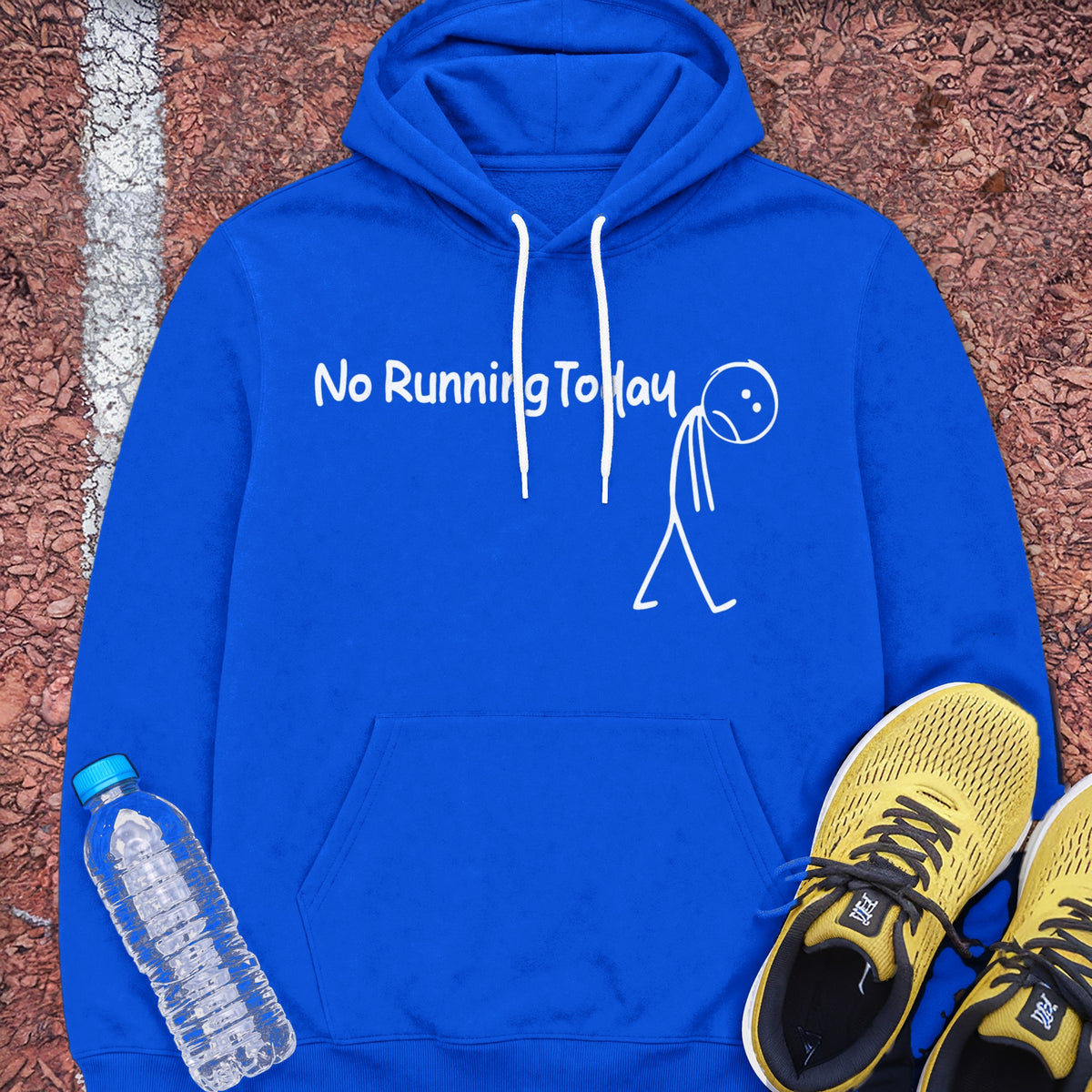 No Running Today Hoodie - Royal