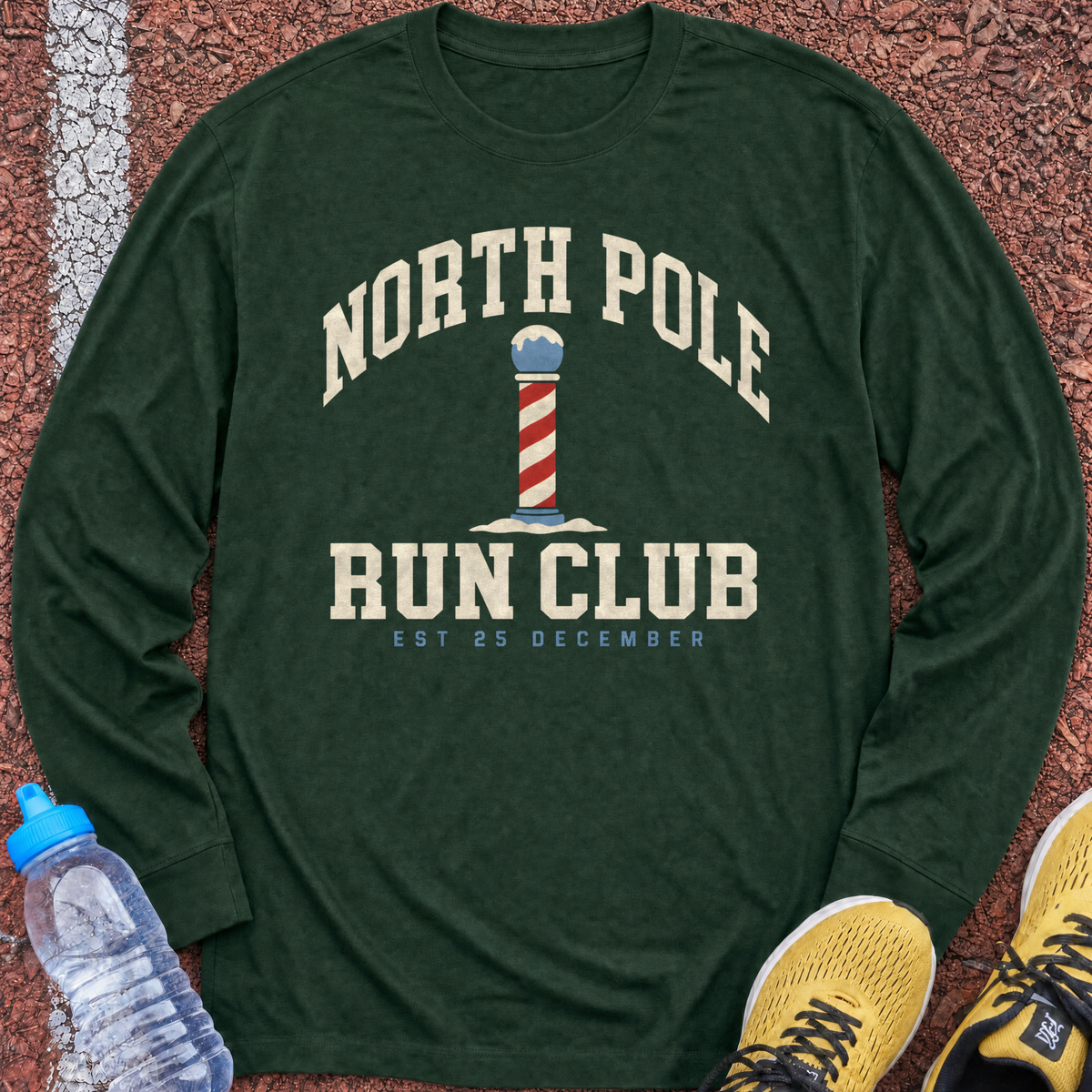 North Pole Run Club Long Sleeve - Forest Green