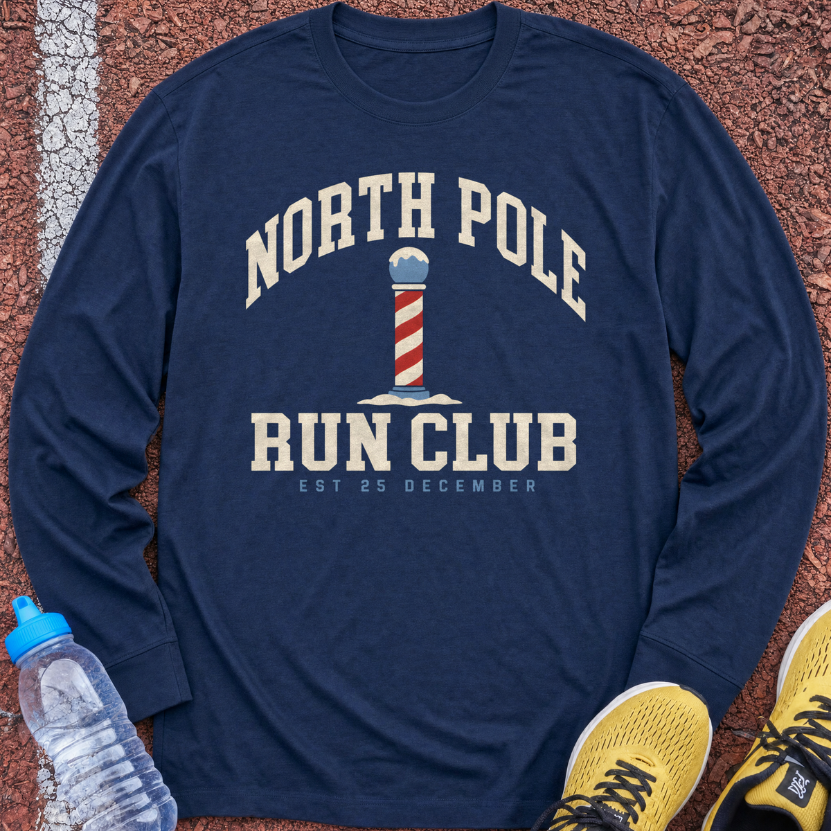 North Pole Run Club Long Sleeve - Navy