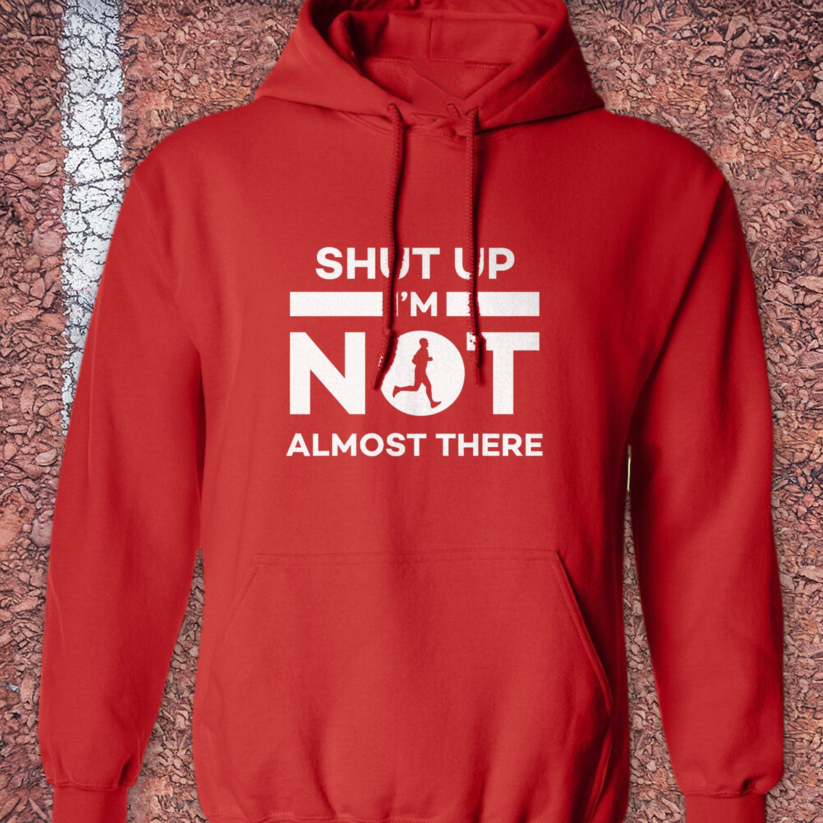 He's Not Almost There Hoodie - Red