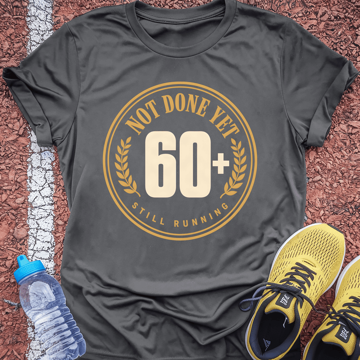 Not Done Yet T-Shirt - Charcoal