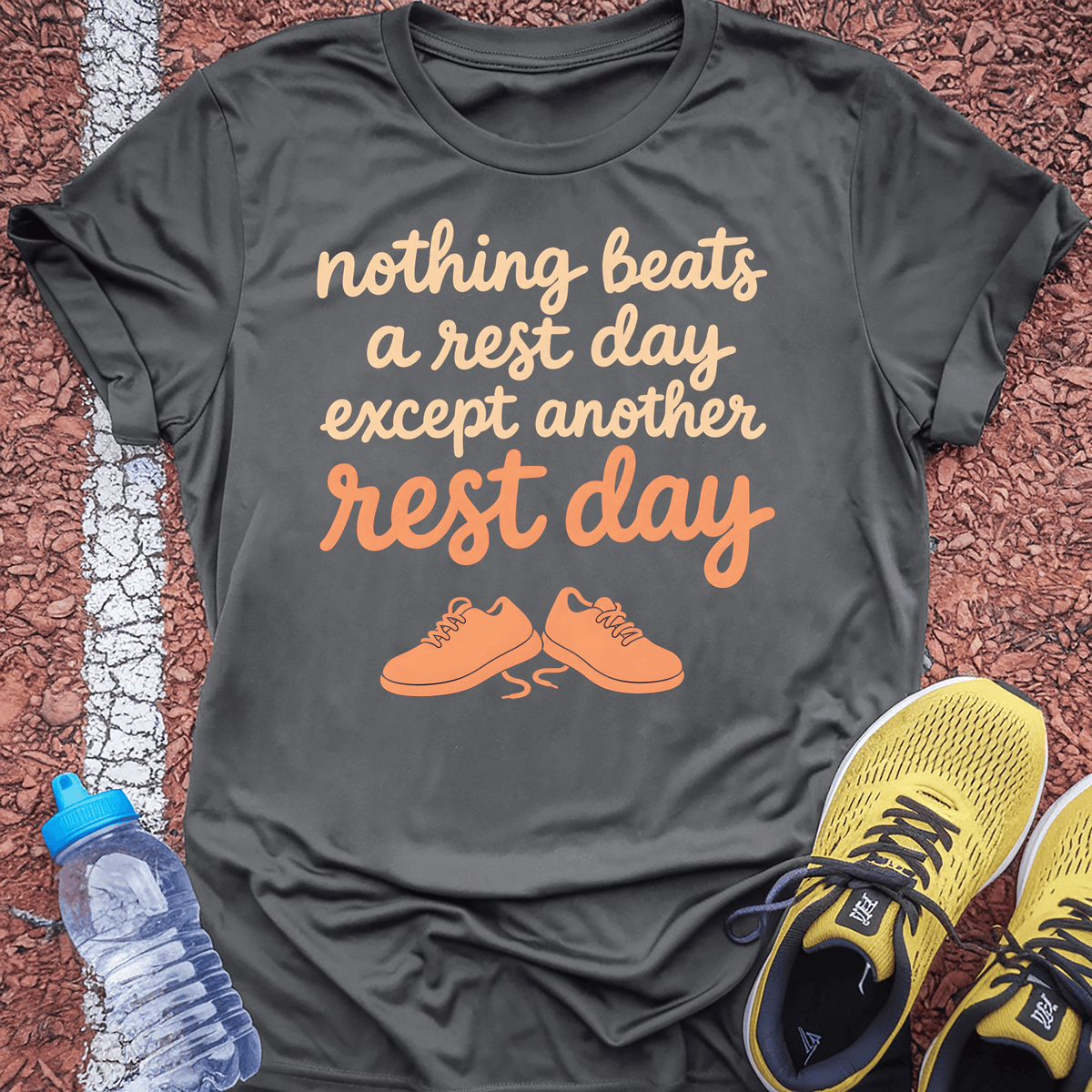 Nothing Beats a Rest Day T-Shirt - Charcoal