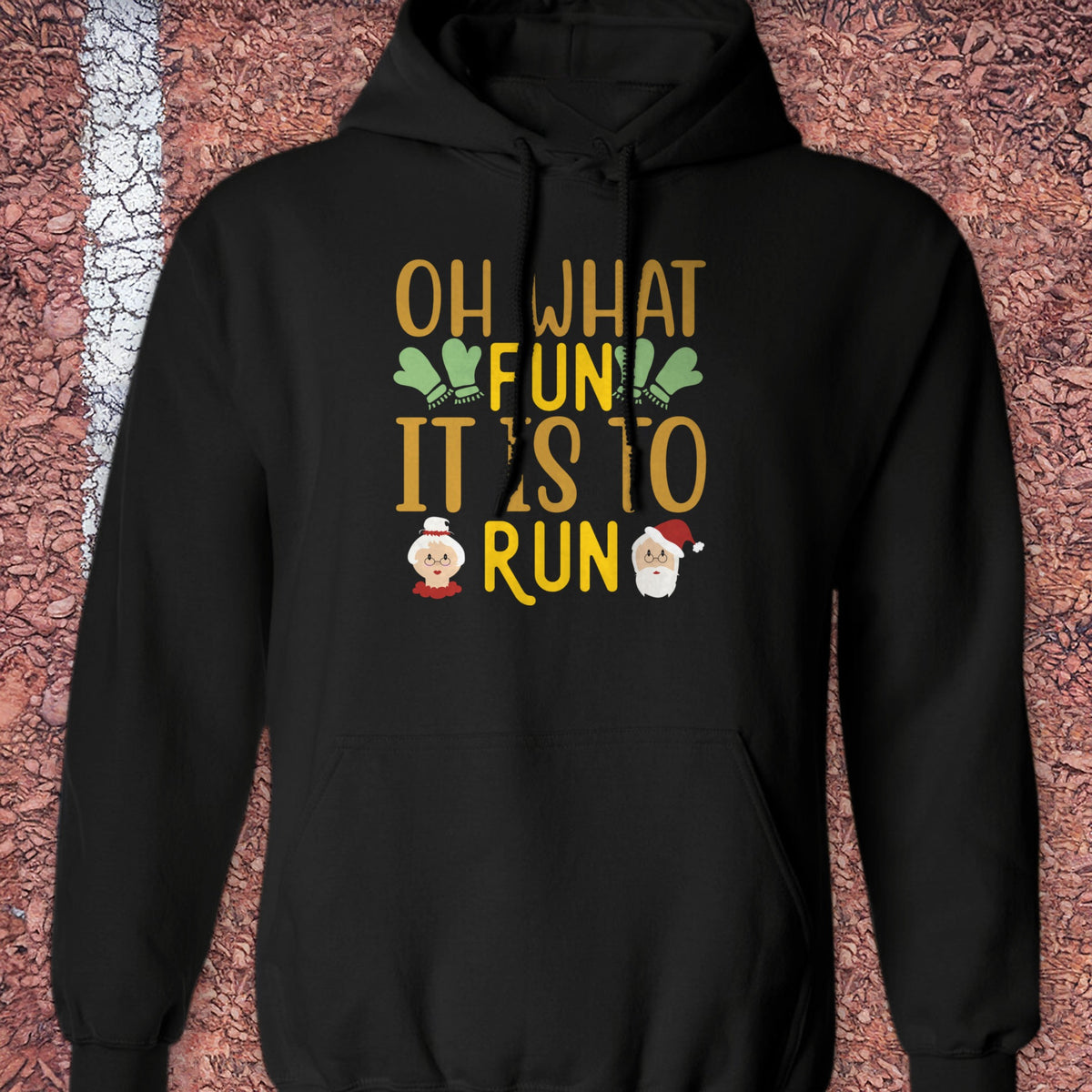 Oh What Fun Hoodie - Black