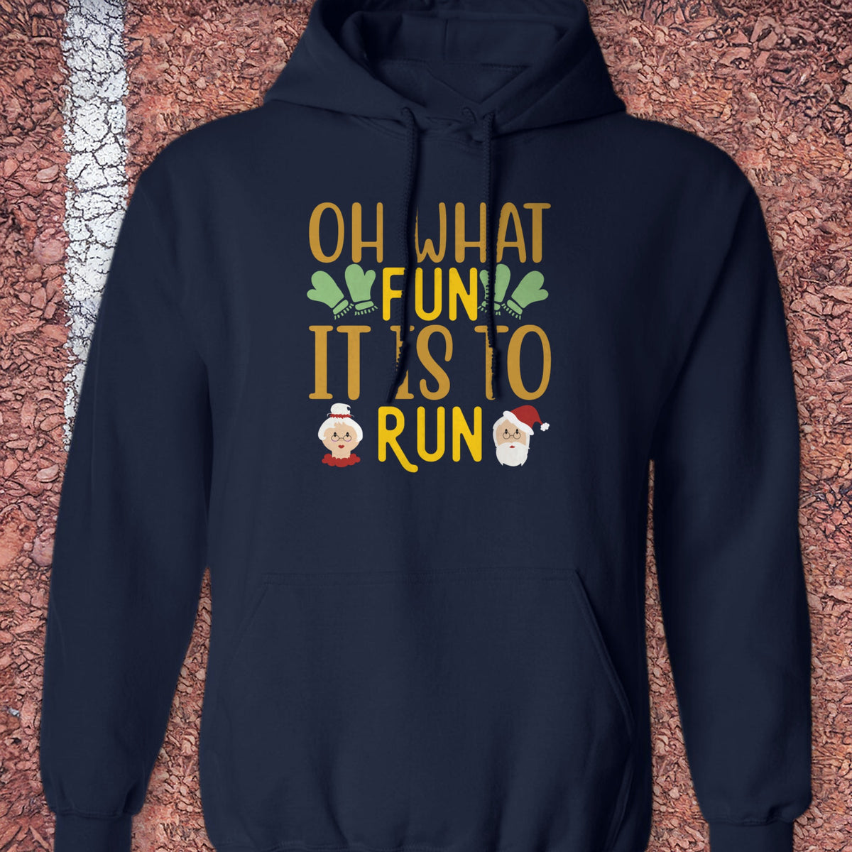 Oh What Fun Hoodie - Navy