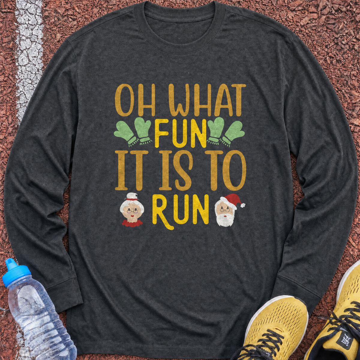Oh What Fun Long Sleeve - Dark Heather