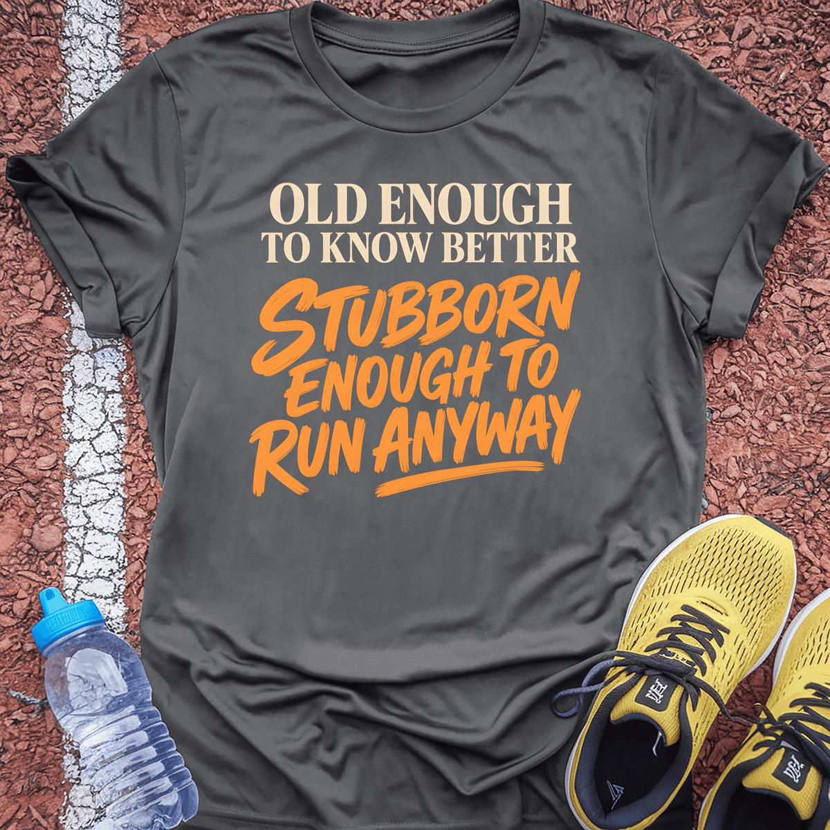 Old Enough to Know Better T-Shirt - Charcoal
