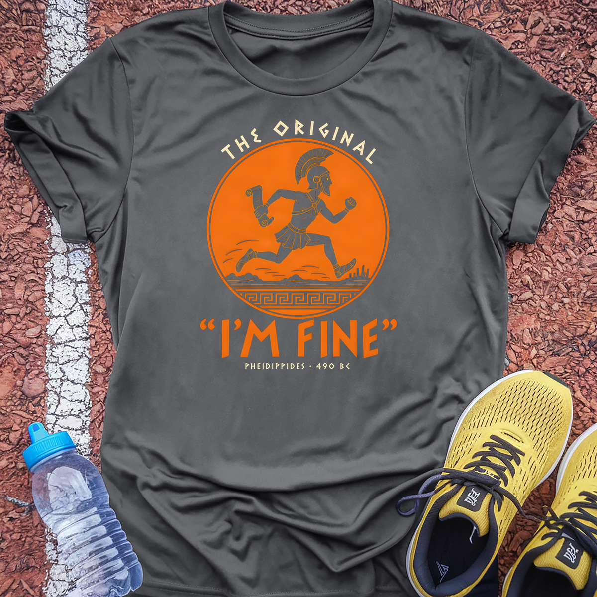 Original I'm Fine Tech Tee - Grey Concrete