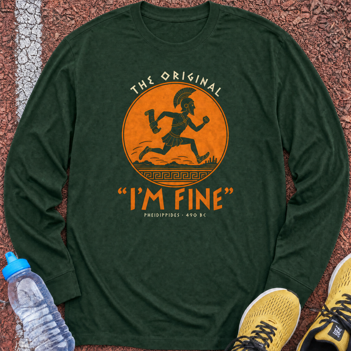Original I'm Fine Long Sleeve - Forest Green