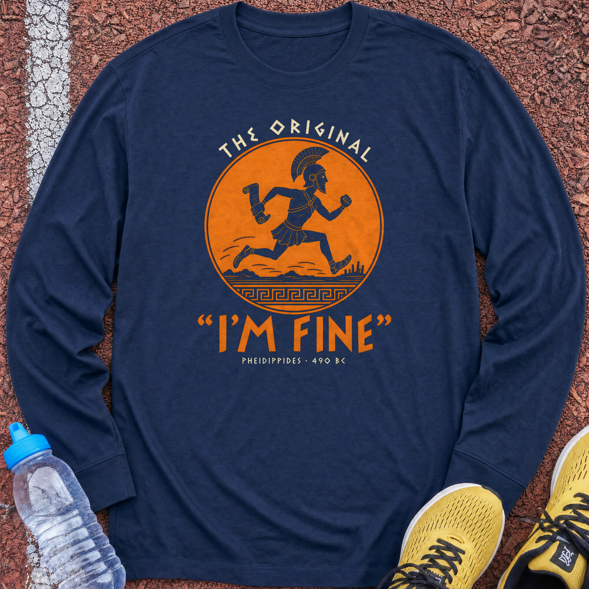Original I'm Fine Long Sleeve - Navy