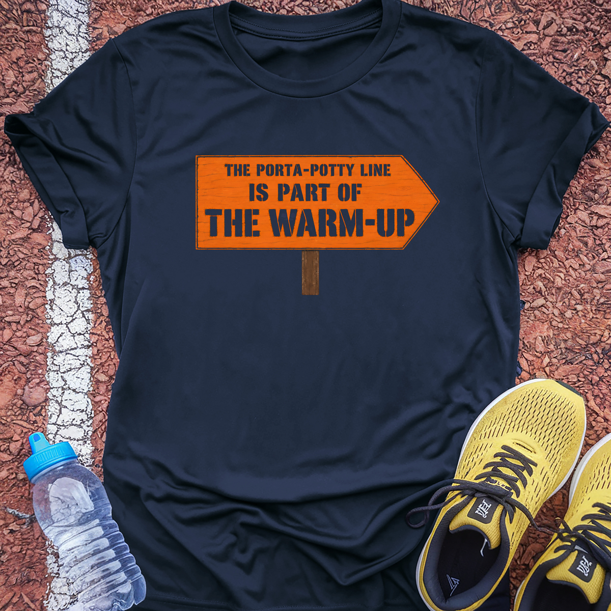 Part Of The Warm Up T-Shirt - Navy