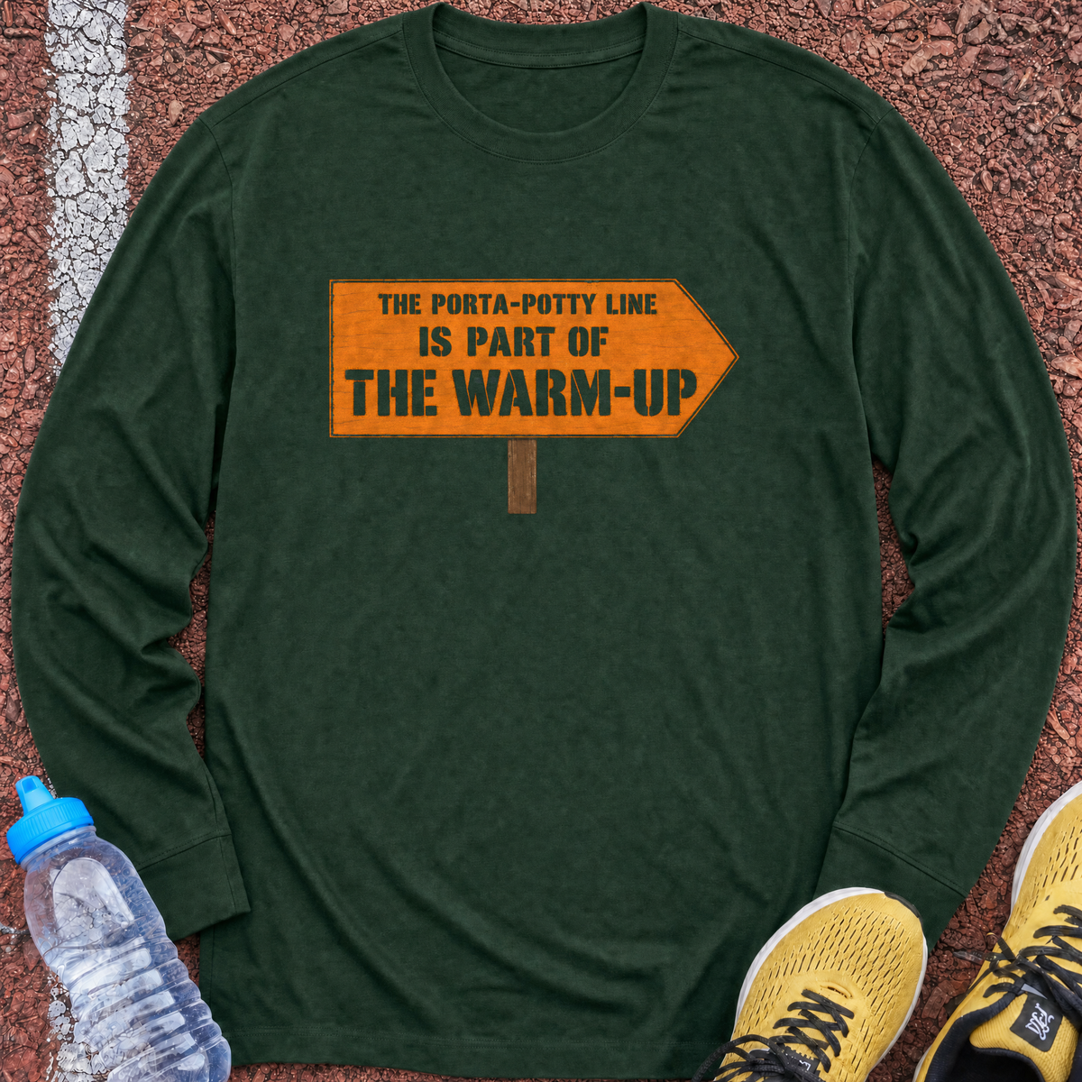 Part Of The Warm Up Long Sleeve - Forest Green