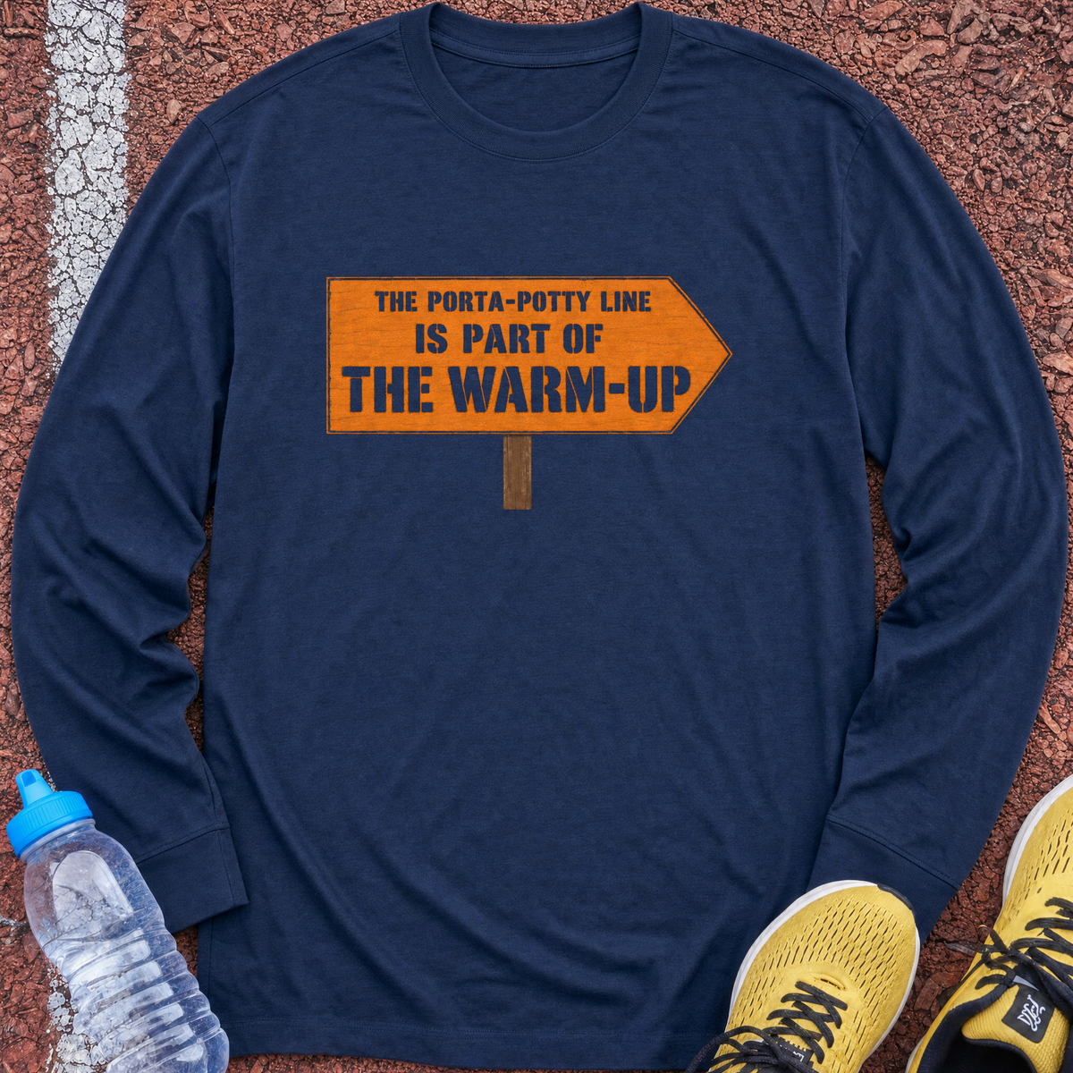 Part Of The Warm Up Long Sleeve - Navy