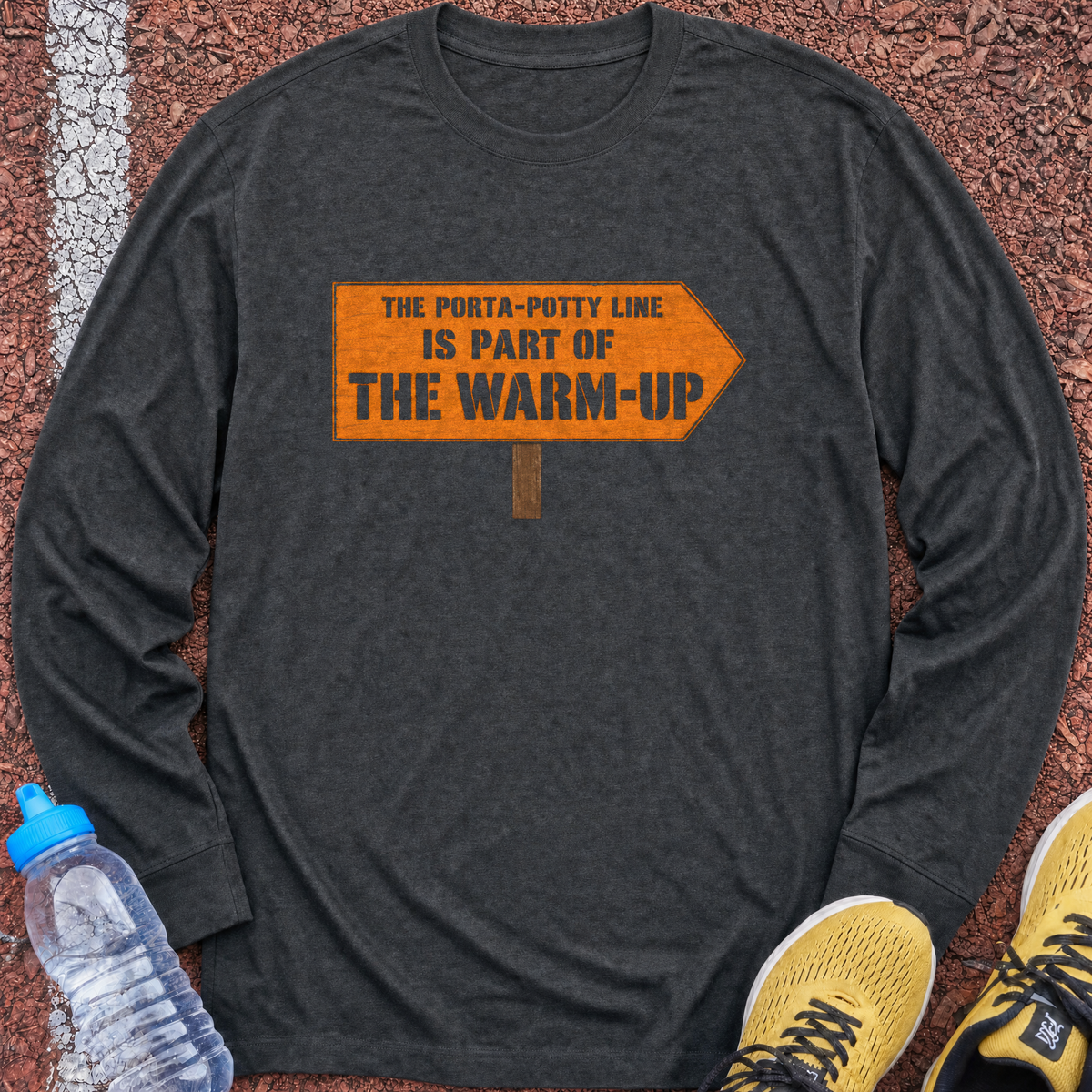 Part Of The Warm Up Long Sleeve - Dark Heather