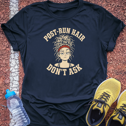 Post-Run Hair T-Shirt - Navy