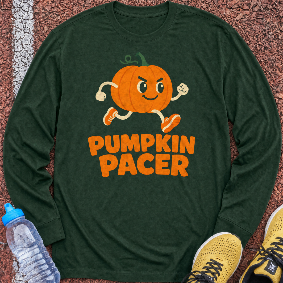 Pumpkin Pacer Long Sleeve - Forest Green