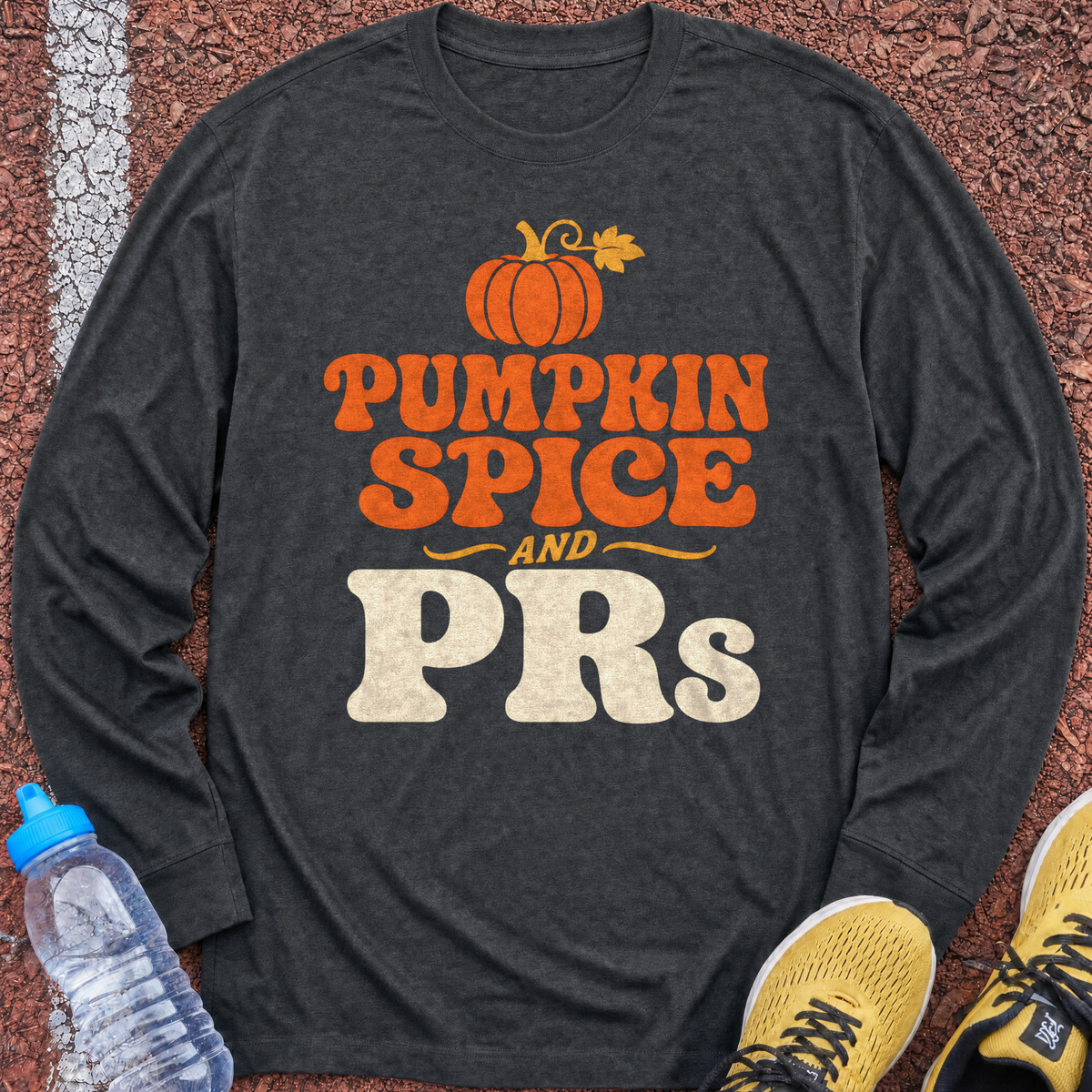Pumpkin Spice and PRs Long Sleeve - Dark Heather