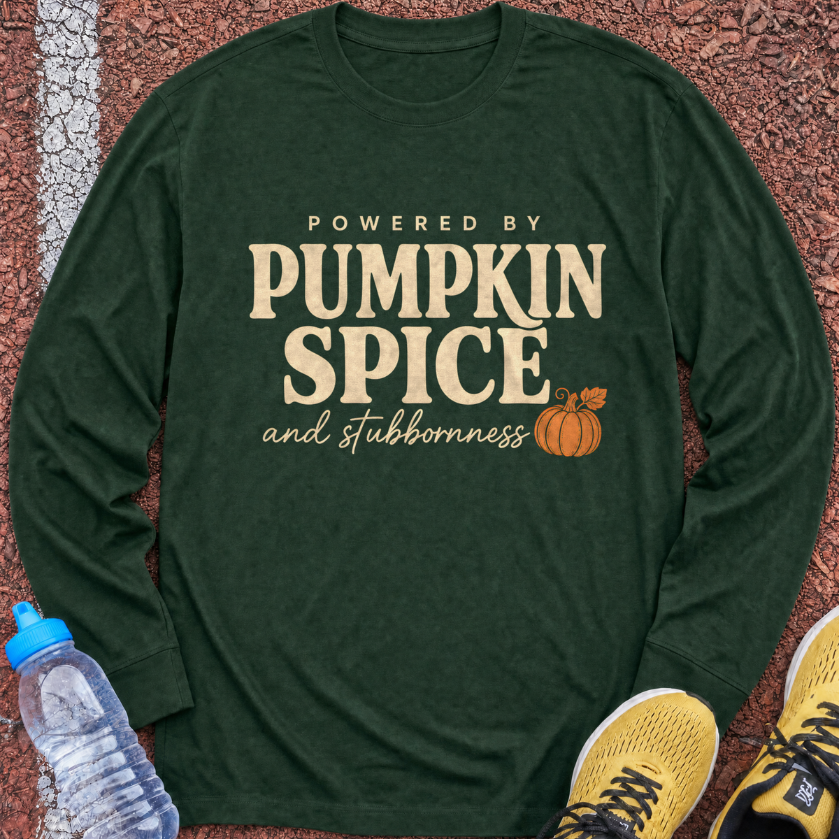 Pumpkin Spice Long Sleeve - Forest Green
