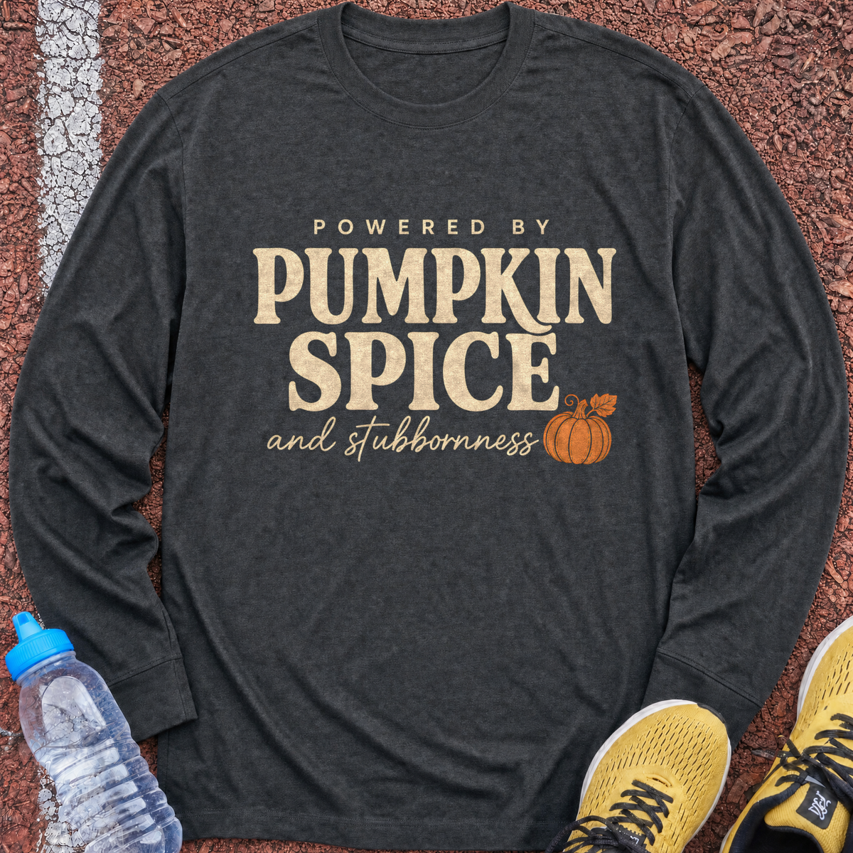 Pumpkin Spice Long Sleeve - Dark Heather