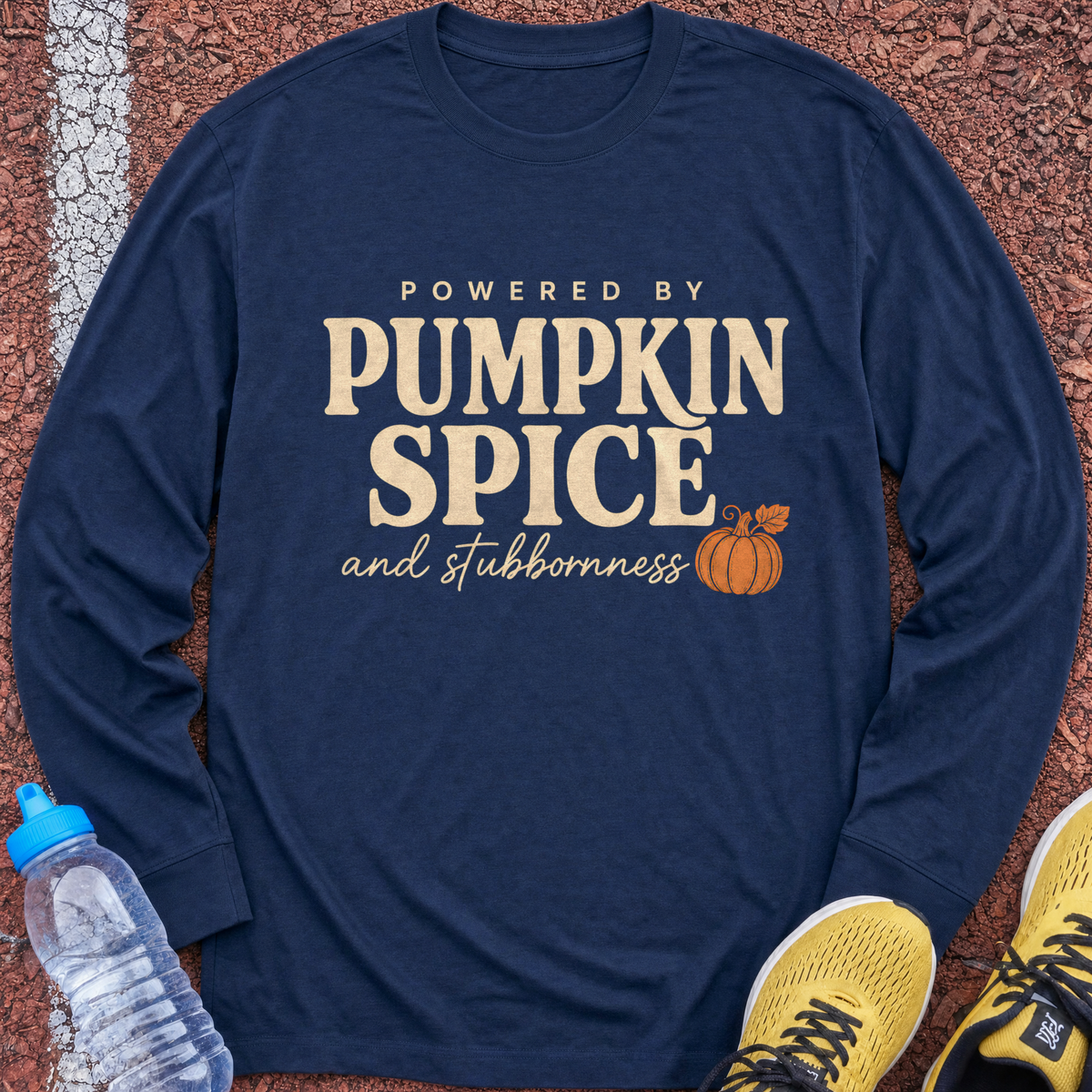 Pumpkin Spice Long Sleeve - Navy