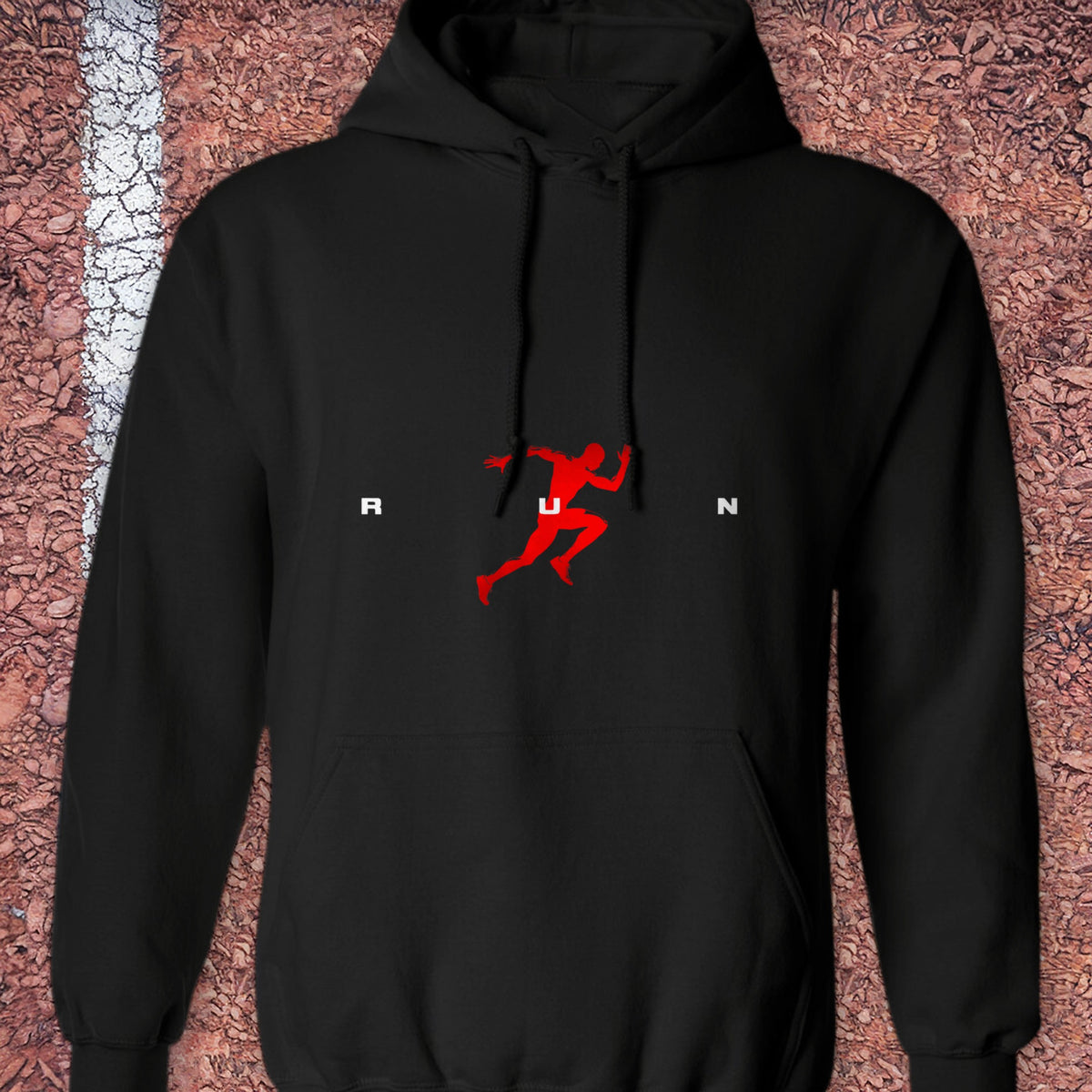 R U N Hoodie - Black