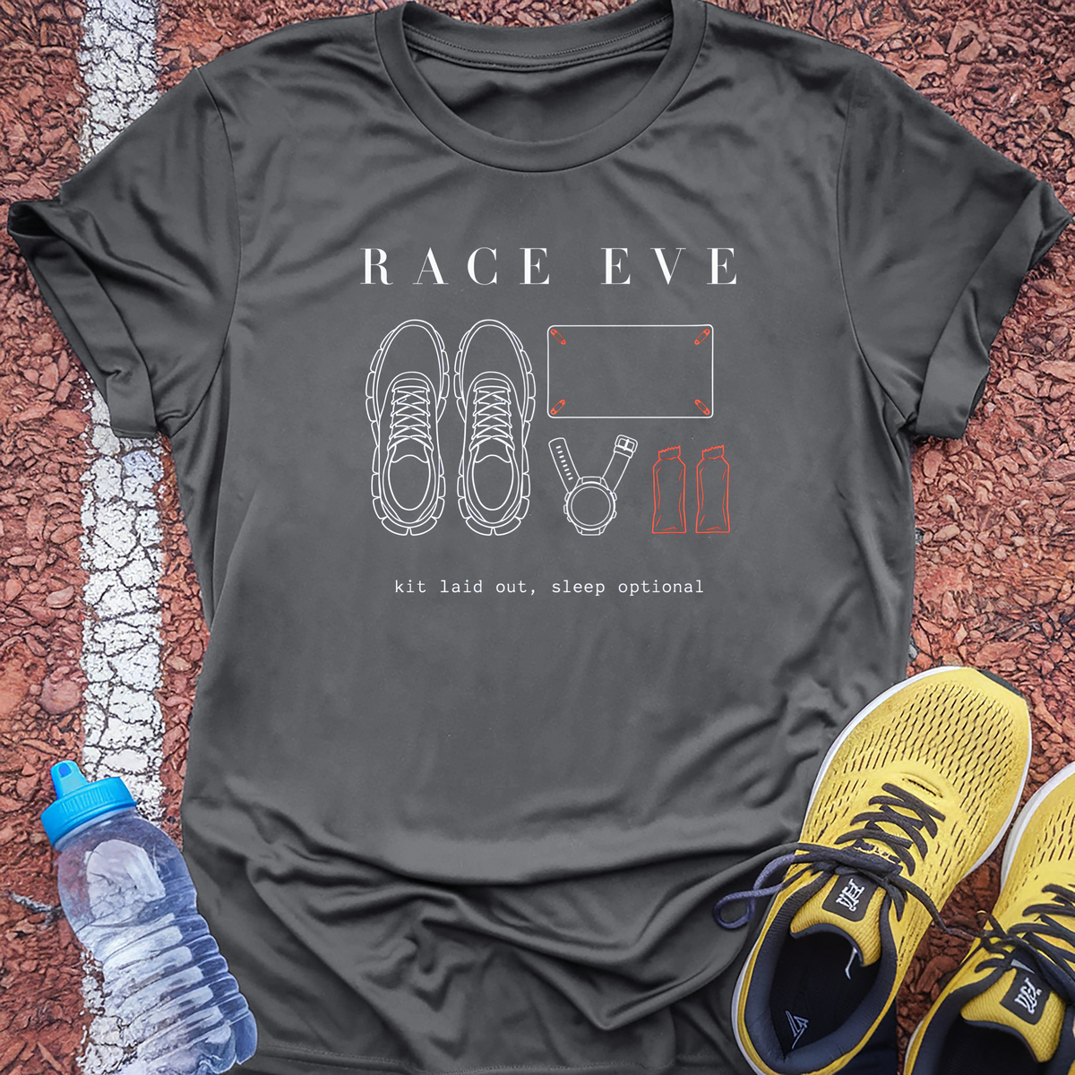Race Eve Tech Tee - Grey Concrete