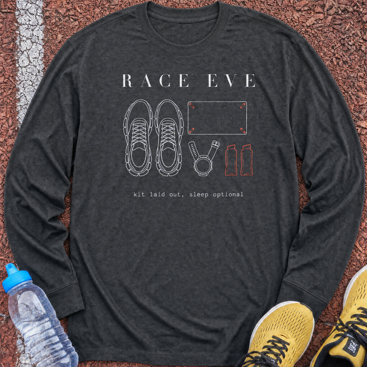 Race Eve Long Sleeve - Dark Heather