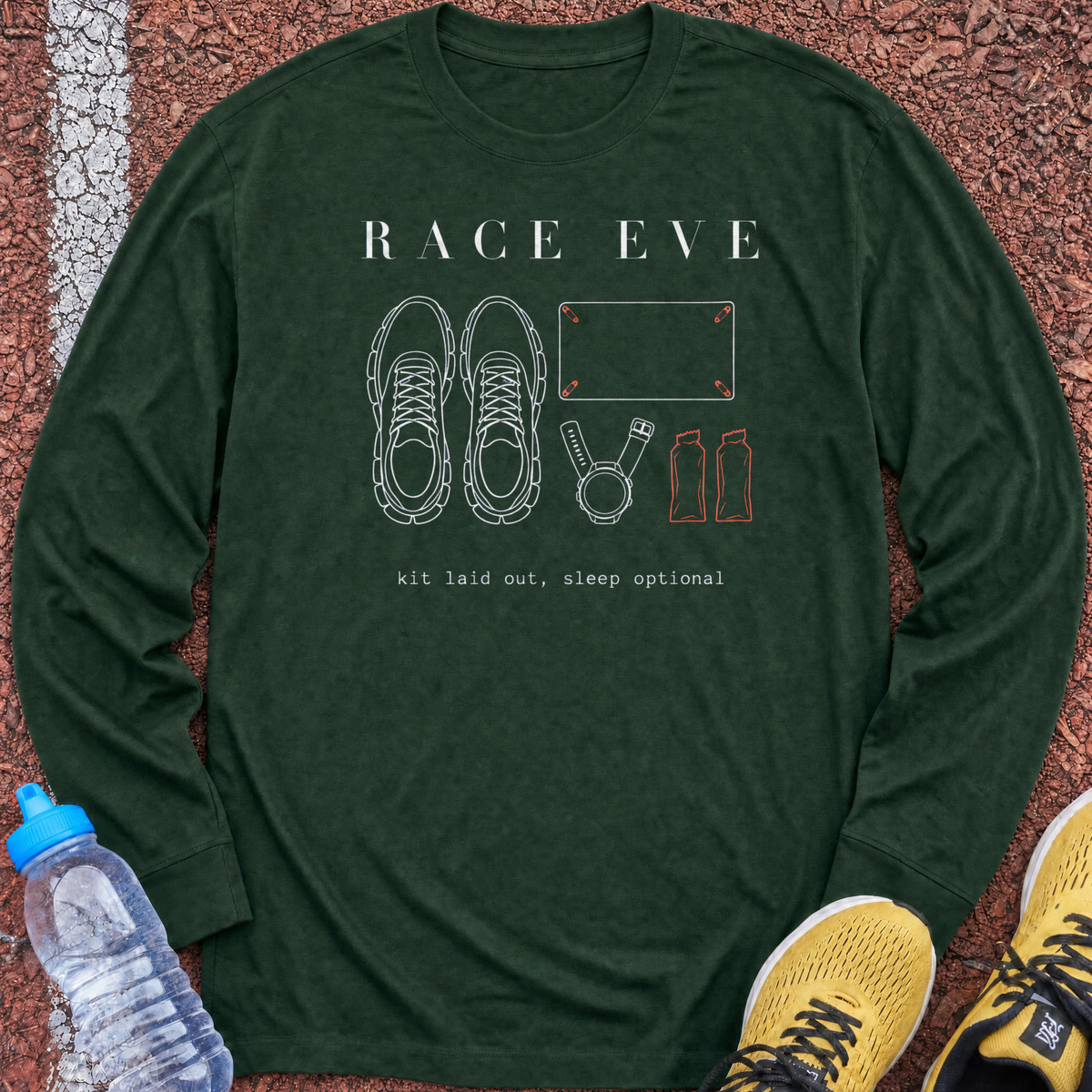 Race Eve Long Sleeve - Forest Green