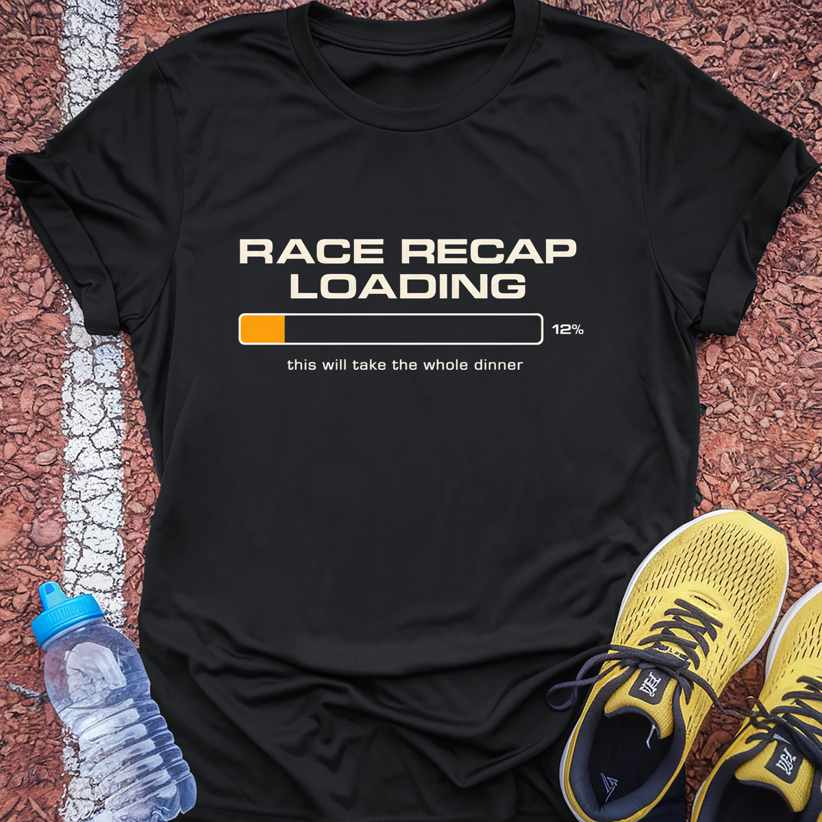 Race Recap Loading T-Shirt - Black
