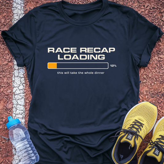 Race Recap Loading T-Shirt - Navy