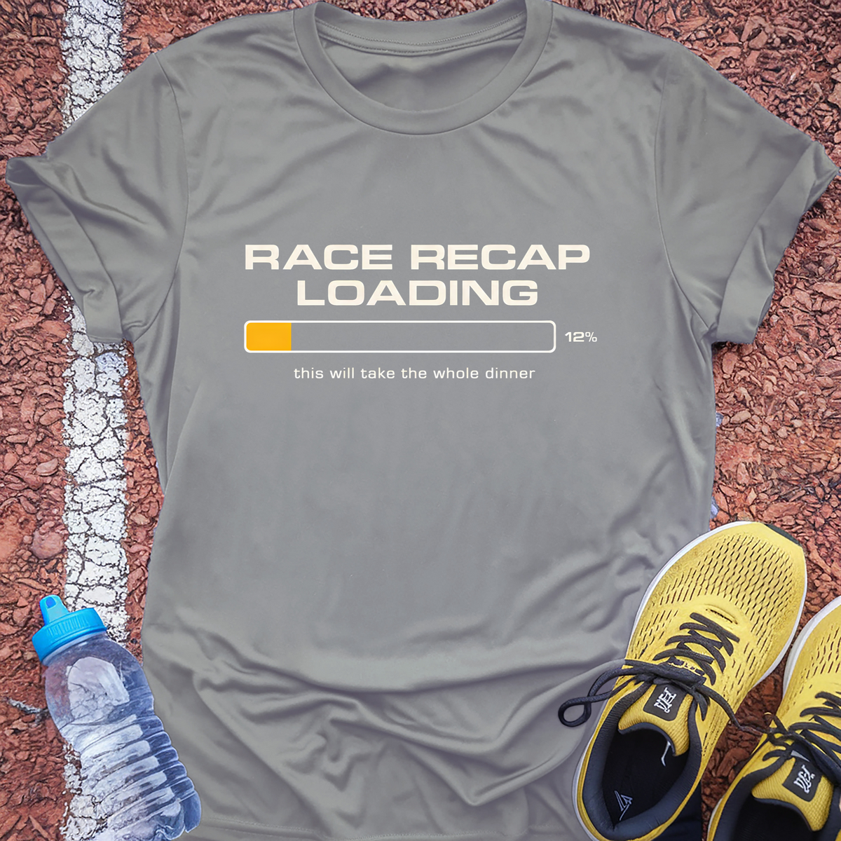 Race Recap Loading T-Shirt - Sport Grey