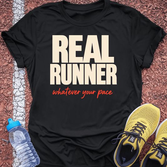 Real Runner T-Shirt - Black