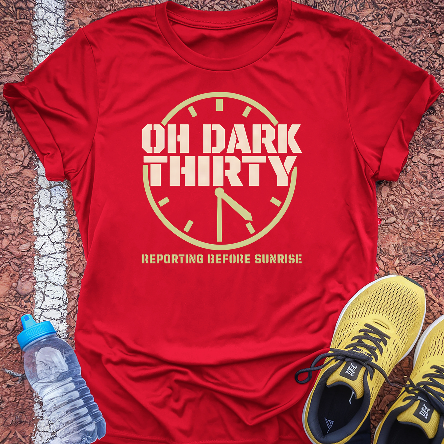 Reporting Before Sunrise T-Shirt - Red