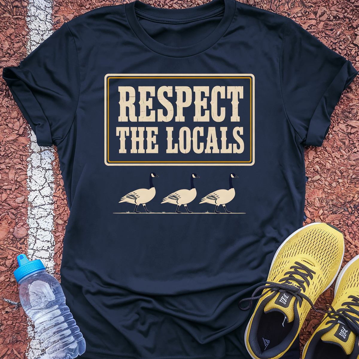 Respect the Locals T-Shirt - Navy