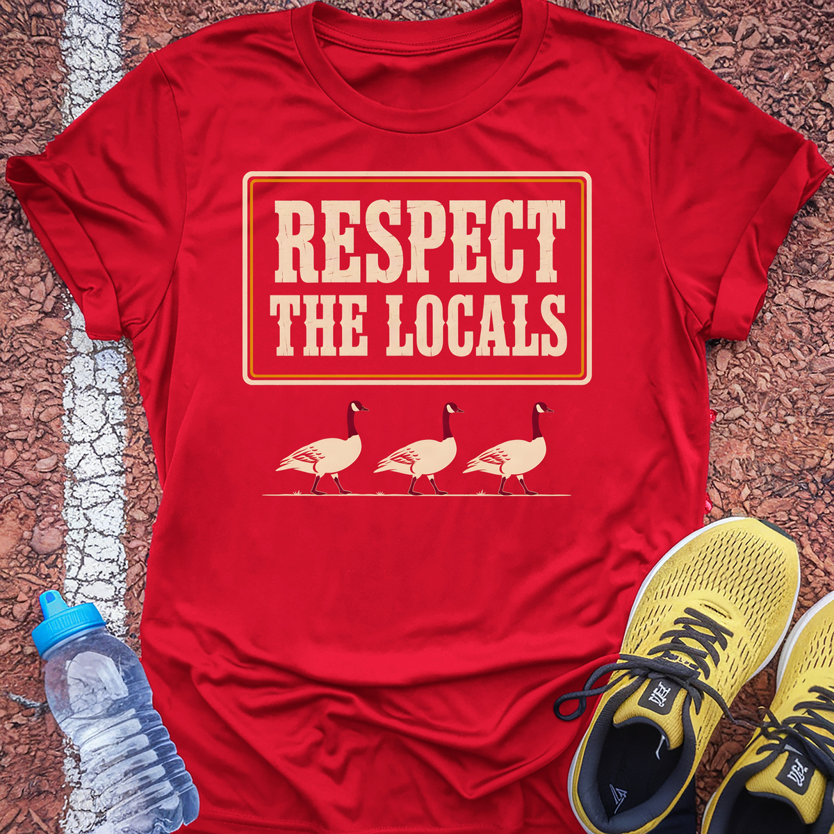 Respect the Locals T-Shirt - Red