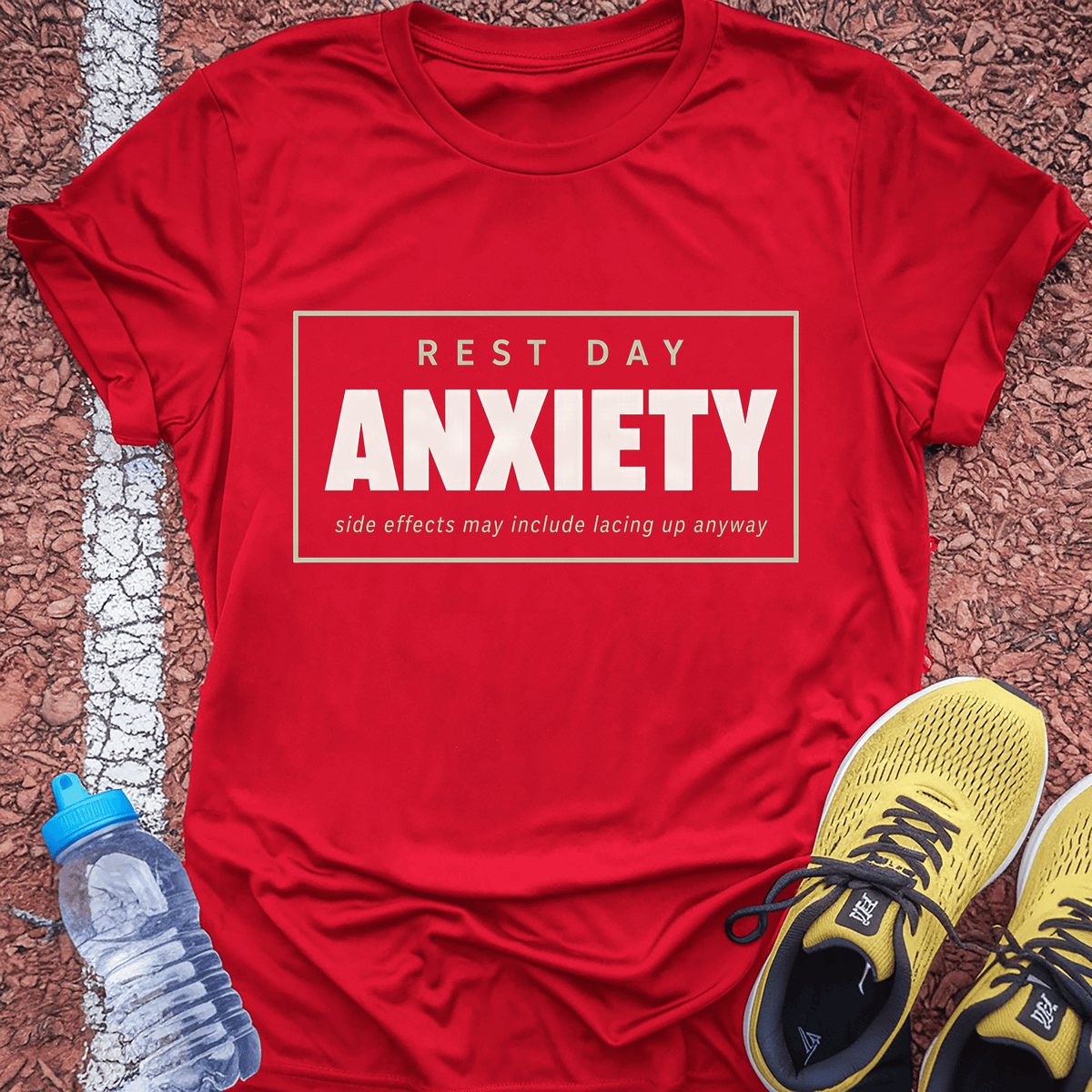 Rest Day Anxiety T-Shirt - Red