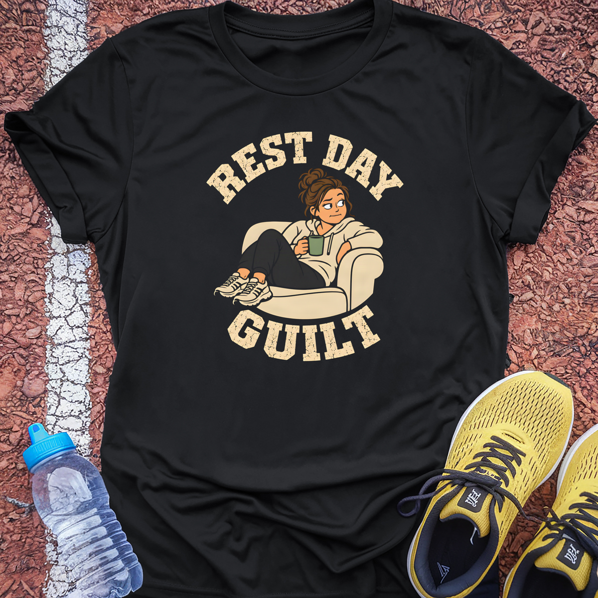 Rest Day Guilt T-Shirt - Black