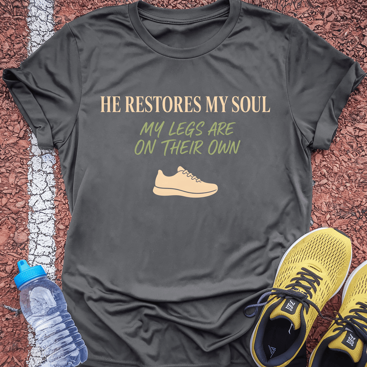 Restores My Soul T-Shirt - Charcoal