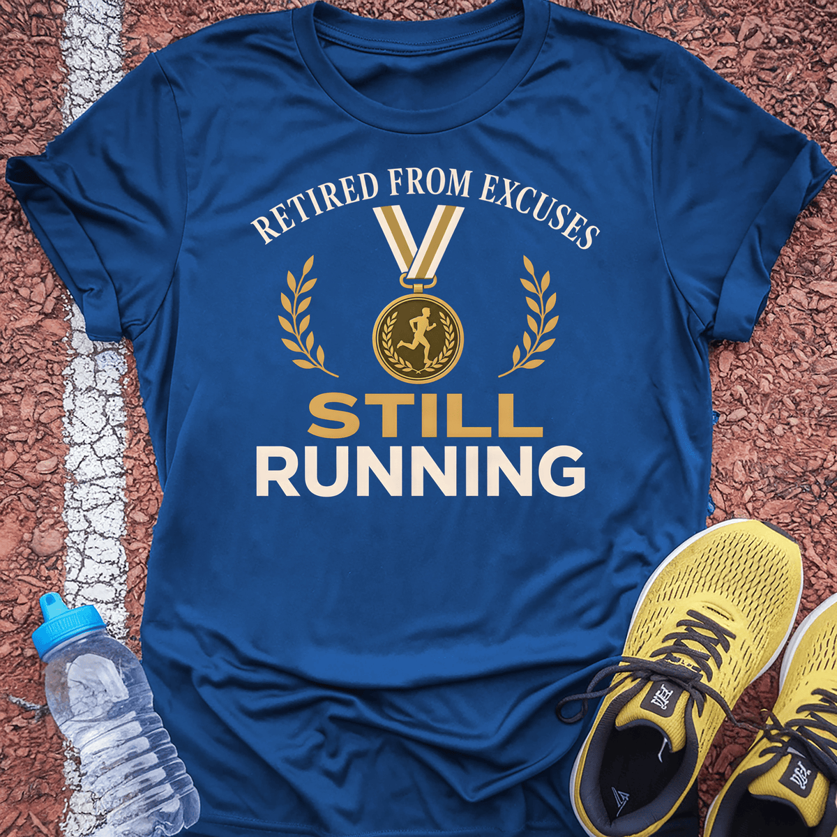 Retired From Excuses T-Shirt - Royal