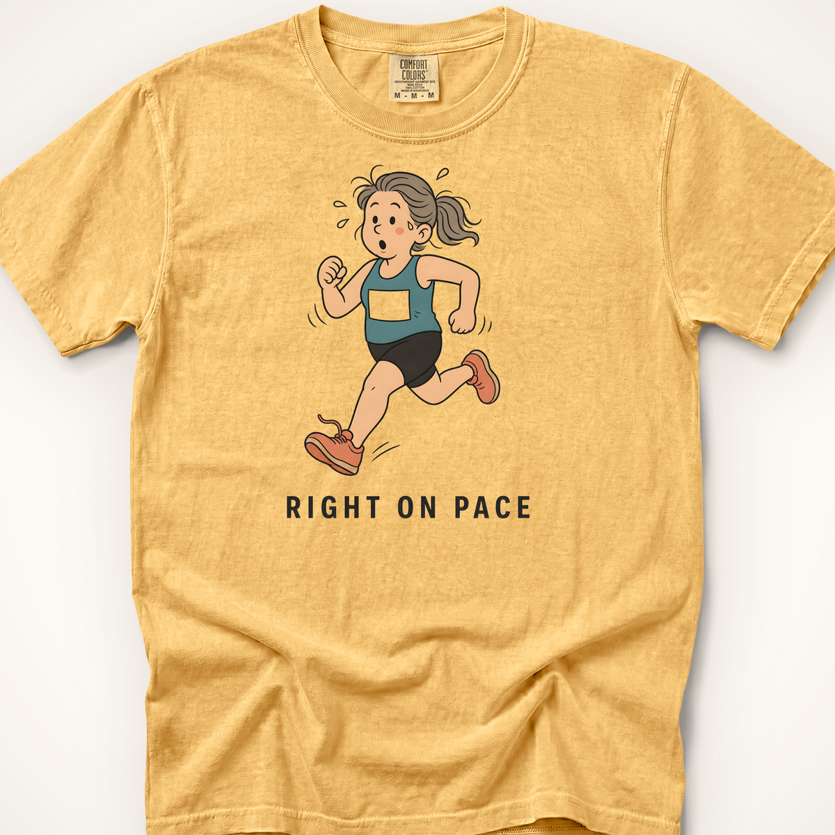Right On Pace T-Shirt - Mustard