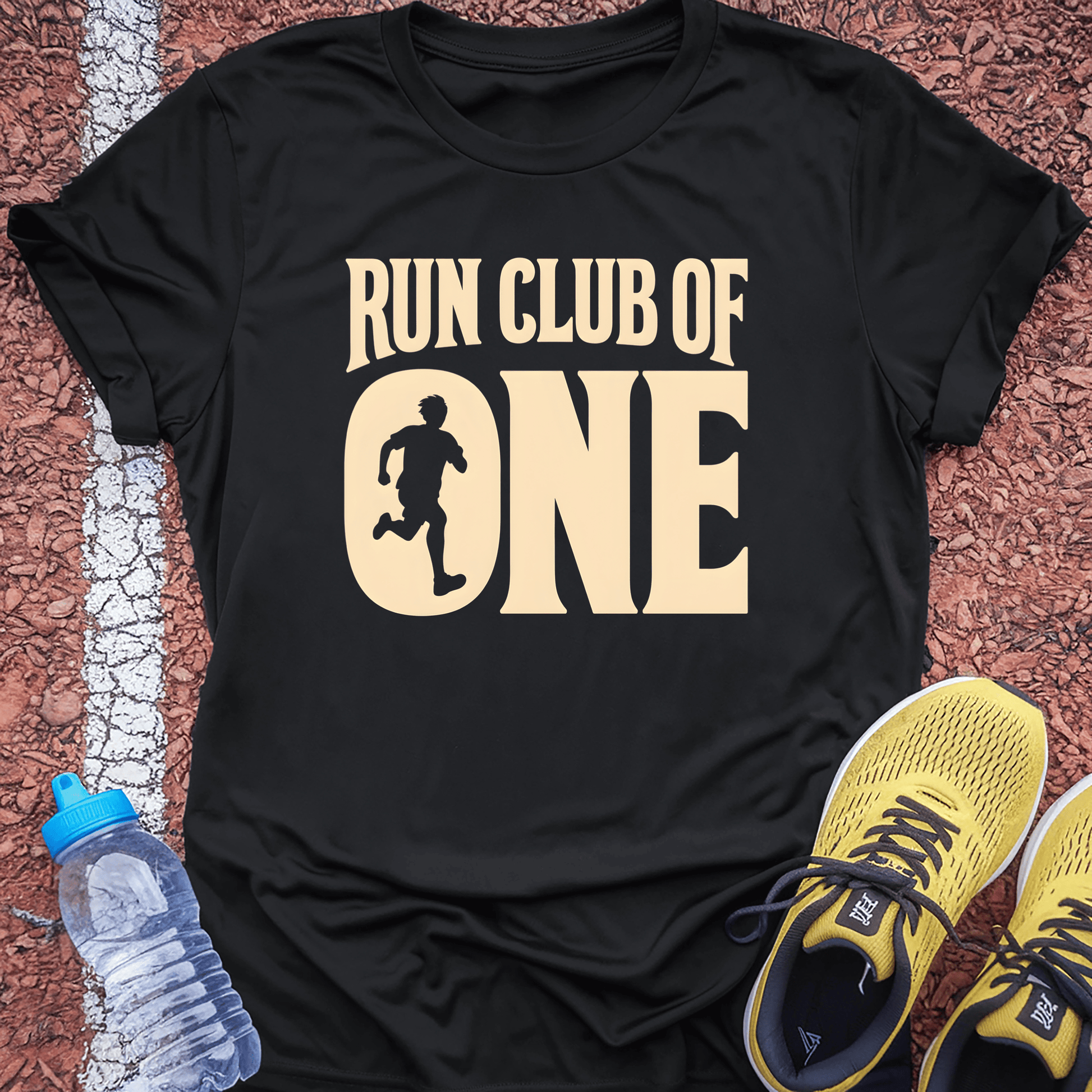 Run Club of One T-Shirt - Black
