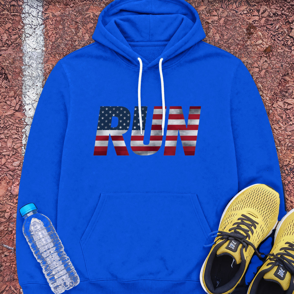 Run Flag Hoodie - Royal