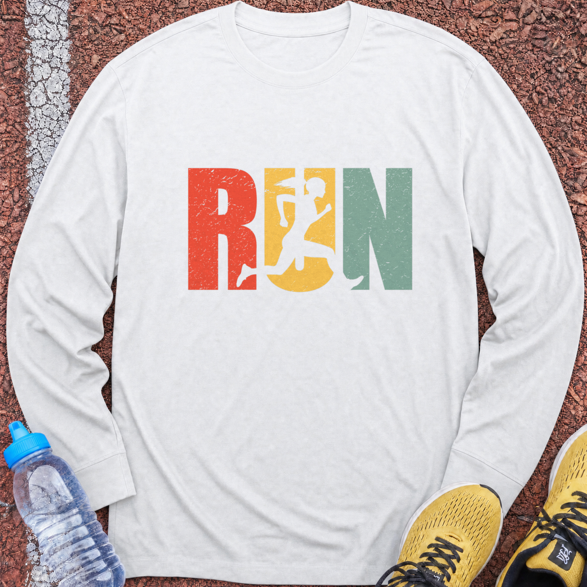 Run Girl Long Sleeve - White
