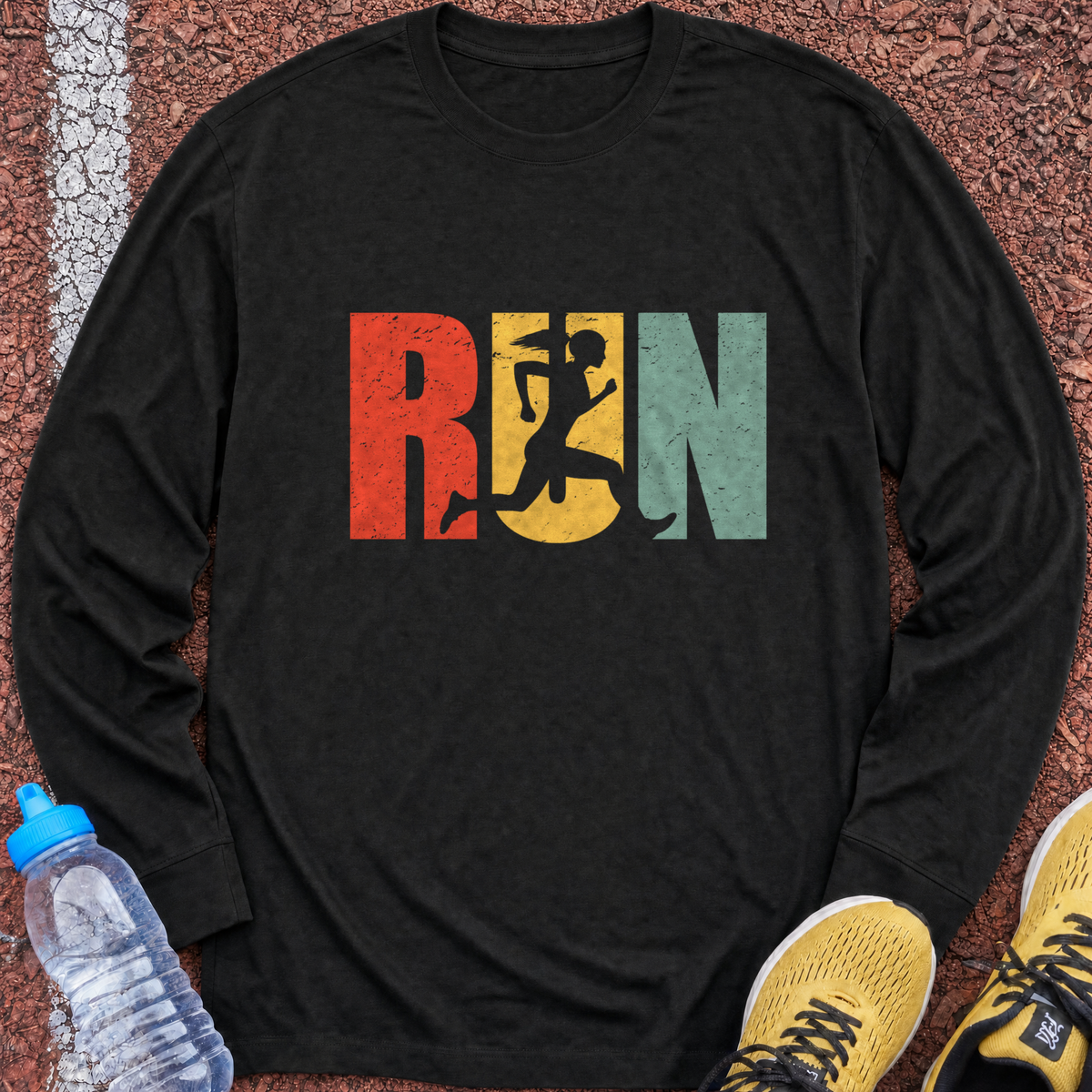 Run Girl Long Sleeve - Black